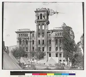 Hall of Justice in ruins after the 1906 San Francisco earthquake and fire