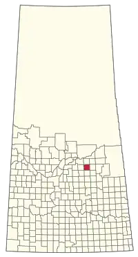 Location of the RM of Star City No. 428 in Saskatchewan