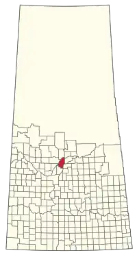 Location of the RM of Duck Lake No. 463 in Saskatchewan