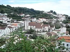 Santo António, with the parochial church central to the residential homes