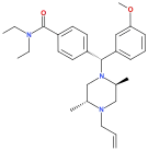 Chemical structure of SNC-80.