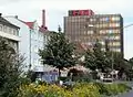 Bürohochhaus von FAG Kugelfischer am Hauptbahnhof, erbaut um 1970