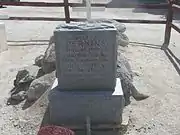 The grave of American Civil War and Confederate Veteran Colonel James Patton Perkins in the C.H. Cook Memorial Church Cemetery in Sacaton