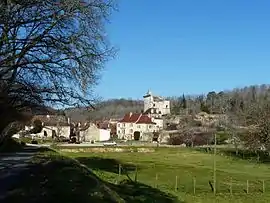 A general view of Saint-Georges-de-Montclard