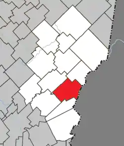 Location within Les Etchemins RCM.