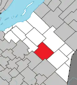 Location within Montmagny RCM.