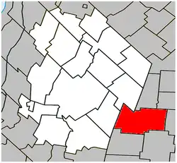 Location within Les Maskoutains RCM