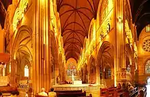 Interior of St Mary's Cathedral, Sydney