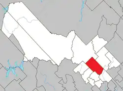 Location within Mékinac RCM.