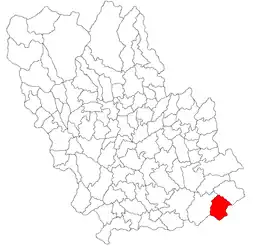 Location in Prahova County