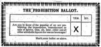 1898 Canadian prohibition ballot