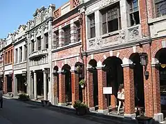 Baroque-style architecture along Sanxia Old Street