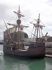 Santa Maria de Colombo, built by craftsmen from Câmara de Lobos, Madeira