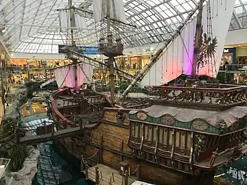 A replica of the Santa María at West Edmonton Mall