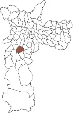 Location in the city of São Paulo