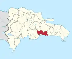 Location of the Santo Domingo Province