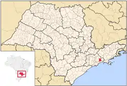 Location of Biritiba Mirim