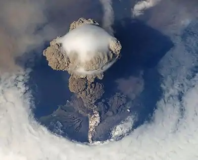 Image 64Sarychev Peak at Explosive eruption, by NASA (from Wikipedia:Featured pictures/Sciences/Geology)