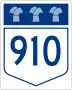 Highway 910 marker