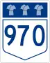 Highway 970 marker