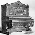 A piano of Schiedmayer & Sons, exhibited at the London World Expo of 1851