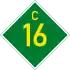 C16 road shield}}