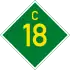 C18 road shield}}