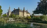 Northwest view of the main house