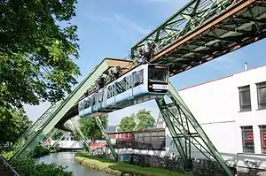 The Schwebebahn in Wuppertal