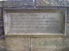 Inscription of Scott's words