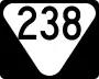 State Route 238 marker