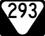 State Route 293 marker