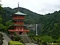 Seiganto-ji next to nachi falls