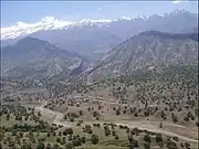 The village of Shadegan and the surrounding landscape