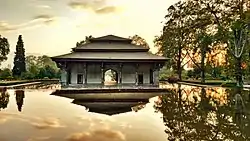 Shalimar Bagh is a Mughal garden in Srinagar, linked through a channel to the northeast of Dal Lake. The Bagh is considered the high point of Mughal horticulture.