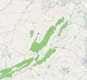 Shawsville is located in Shenandoah Valley