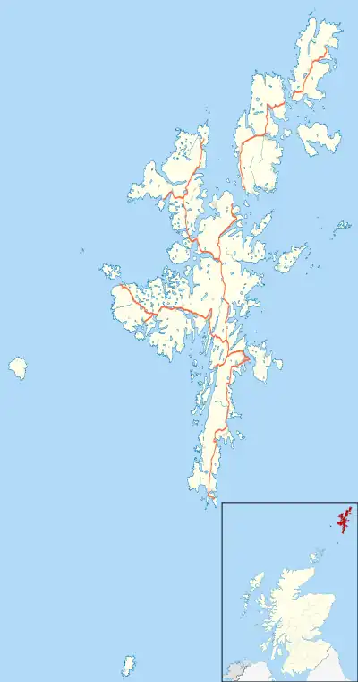 RAF Catfirth is located in Shetland