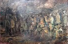 Churban, 120 cm x 76 cm, Öl, Leinwand, 1966