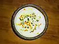 Shrikhand with pistachios and saffron