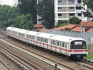 Singapore MRT C651 metro train