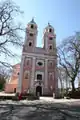 The towers of the church in Sieraków were built in 1740 on her order.