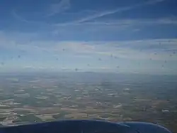 Sierra de Cádiz while landing in Jerez airport.