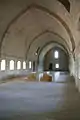 Pointed barrel vault in monks' dormitory