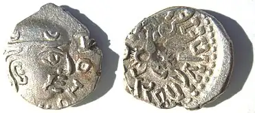 Coin of Gupta ruler Kumaragupta I (r.414–455) (Western territories).