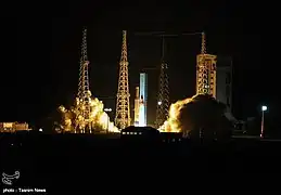 Simorgh launching from the Main Launch Platform, 2019.