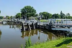 Raft bridge at Sint Maartensvlotbrug