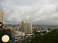 View of Beirut from the heights of the garden of Sioufi