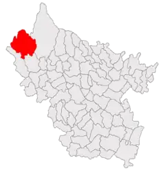 Location in Buzău County