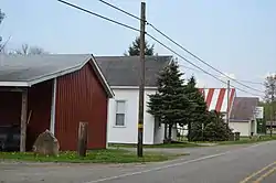 Buildings on Route 58 at Six Points