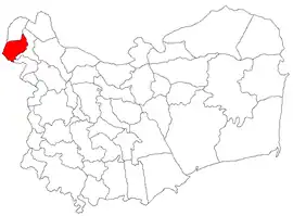 Location in Tulcea County